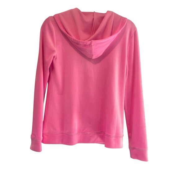 Lilly Pulitzer Larina Velour Zip Up Hoodie Lilac Rose XS - Picture 2 of 10